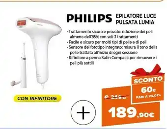 Expert Epilatore luce pulsata lumia offerta
