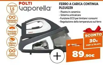 Expert Ferro a carica continua pleu0239 offerta