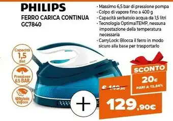 Expert Ferro carica continua gc7840 offerta