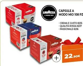 Expert Lavazza capsule a modo mio 108pz offerta