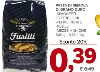 Todis Penne rigate 66 500 g(ml) offerta