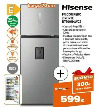 Expert Frigorifero 2 porte rt600n4wc2 offerta