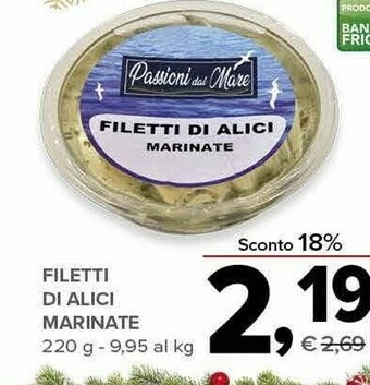 Todis Passioni dal mare filetti di alici marinate offerta