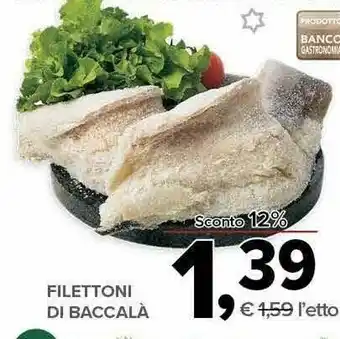 Todis Filetto di baccala offerta