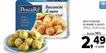 Todis Bocconcini di mare 3 gusti 200 g offerta