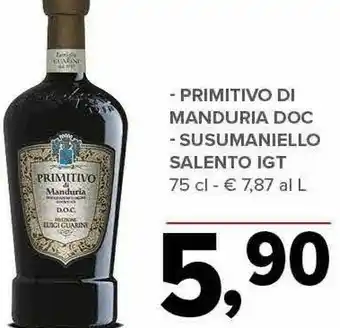 Todis Primitivo di manduria doc offerta