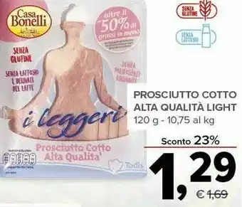Todis Prosciutto cotto alta qualità light offerta
