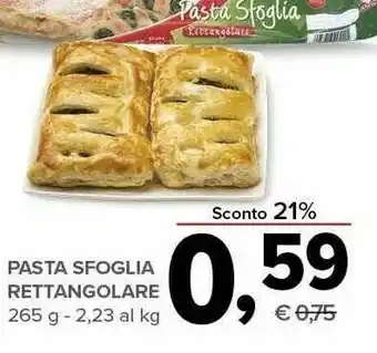 Todis Pasta sfogla rettangolare offerta