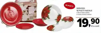 Todis Servizio 18 piatti natale offerta