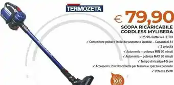 Scopa ricaricabile cordless mylibera