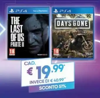 PS4 The Last of Us Part ll e PS4 Days Gone