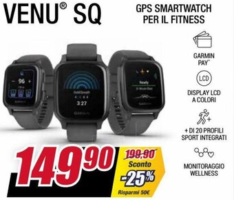 Trony Garmin Venu SQ offerta