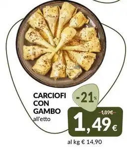 Galassia Carciofi con gambo all'etto offerta