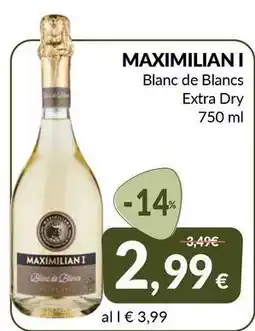 Galassia Maximiliani blanc de blancs extra dry offerta