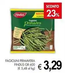PrestoFresco Fagiolini primavera FINDUS offerta