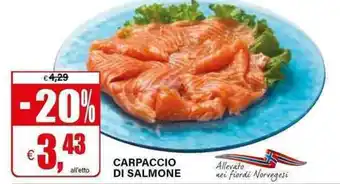 Il Gigante Carpaccio di salmone offerta