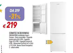 Galassia COMFEE RCB359WH2 FRICORIFERO offerta