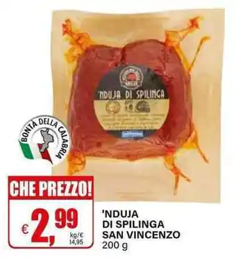 Il Gigante Nduja di spilinga san vincenzo offerta