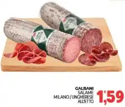 Eté Galbani salame milano/ungherese all'etto offerta