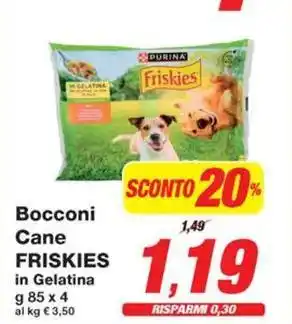 Prix Quality Bocconi Cane FRISKIES in Gelatina offerta