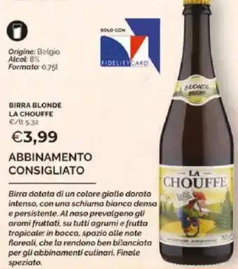 Mercatò Birra blonde LA CHOUFFE offerta