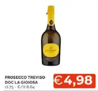 Mercatò Prosecco treviso doc LA GIOIOSA offerta