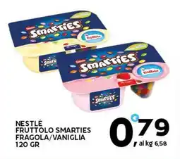 Extra Supermercati Nestlè fruttolo smarties fragola/vaniglia offerta