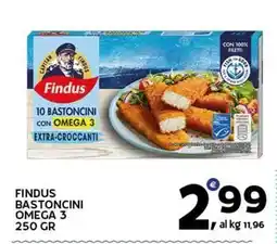 Extra Supermercati Findus bastoncini omega 3 offerta