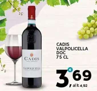 Extra Supermercati Cadis valpolicella doc offerta