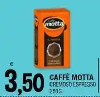 Al Discount Caffè motta cremoso espresso offerta