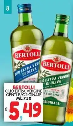 Al Discount Bertolli di oliva olio extra vergine pottiglia gentile/originale offerta