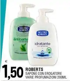 Al Discount Roberts sapone con erogatore varie profumazioni offerta