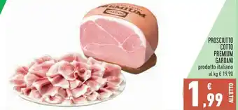 Conad City Prosciutto cotto premium GARDANI offerta