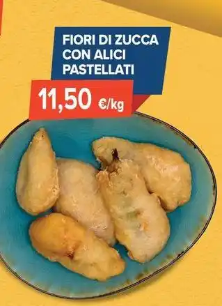 Sapore di Mare Fiori di zucca con alici pastellati offerta