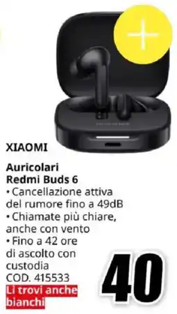 MediaWorld ΧΙΑΟΜΙ Auricolari Redmi Buds 6 offerta
