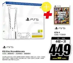 MediaWorld PS5 Disc Ricondizionata offerta