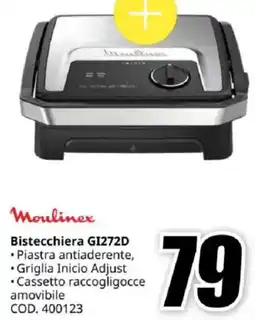 MediaWorld Moulinex Bistecchiera GI272D offerta