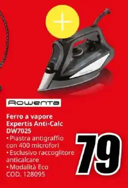 MediaWorld Rошепта Ferro a vapore Expertis Anti-Calc DW7025 offerta