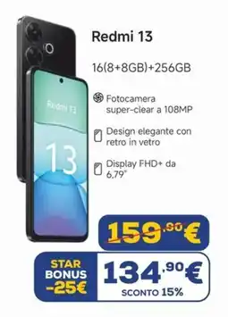Euronics Redmi 13 offerta