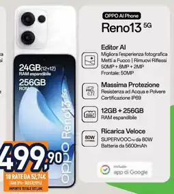 Unieuro OPPO AI Phone Reno13 5G offerta