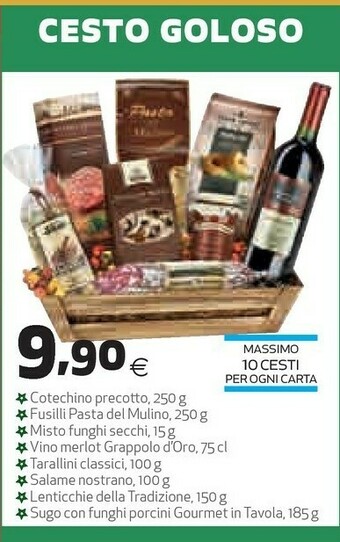 Coop Cesto goloso offerta