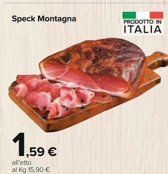 Carrefour Market Speck montagna offerta