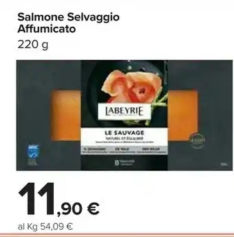 Carrefour Market Salmone selvaggio affumicato 220 g offerta