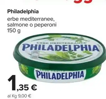 Carrefour Market Philadelphia erbe mediterranee 150 g(ml) offerta