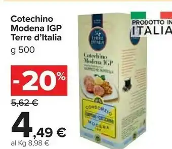 Carrefour Market Cotechino modena 500 g(ml) offerta