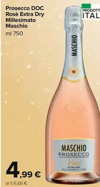 Carrefour Market Prosecco rose extra dry offerta