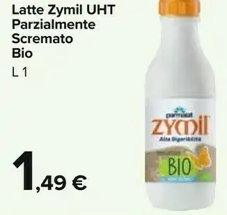 Carrefour Market Zymil latte parzialmente scremato alta digeribilità senza lattosio 1000 g(ml) offerta