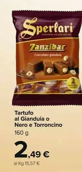 Carrefour Market Zanzibar latte e nocciole gianduia offerta
