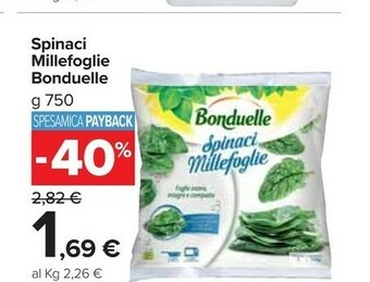 Carrefour Market Spinaci millefoglie offerta