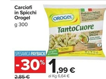 Carrefour Market Carciofi in spicchi offerta